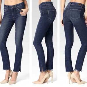 PAIGE Women's Ankle & Cropped Jeans - Dark Blue Sz 26